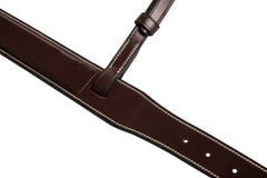 Huntley Equestrian Fancy Stitched Square Raised Noseband, 1 3/8" Inch wide. Noseband only. - Huntley Equestrian