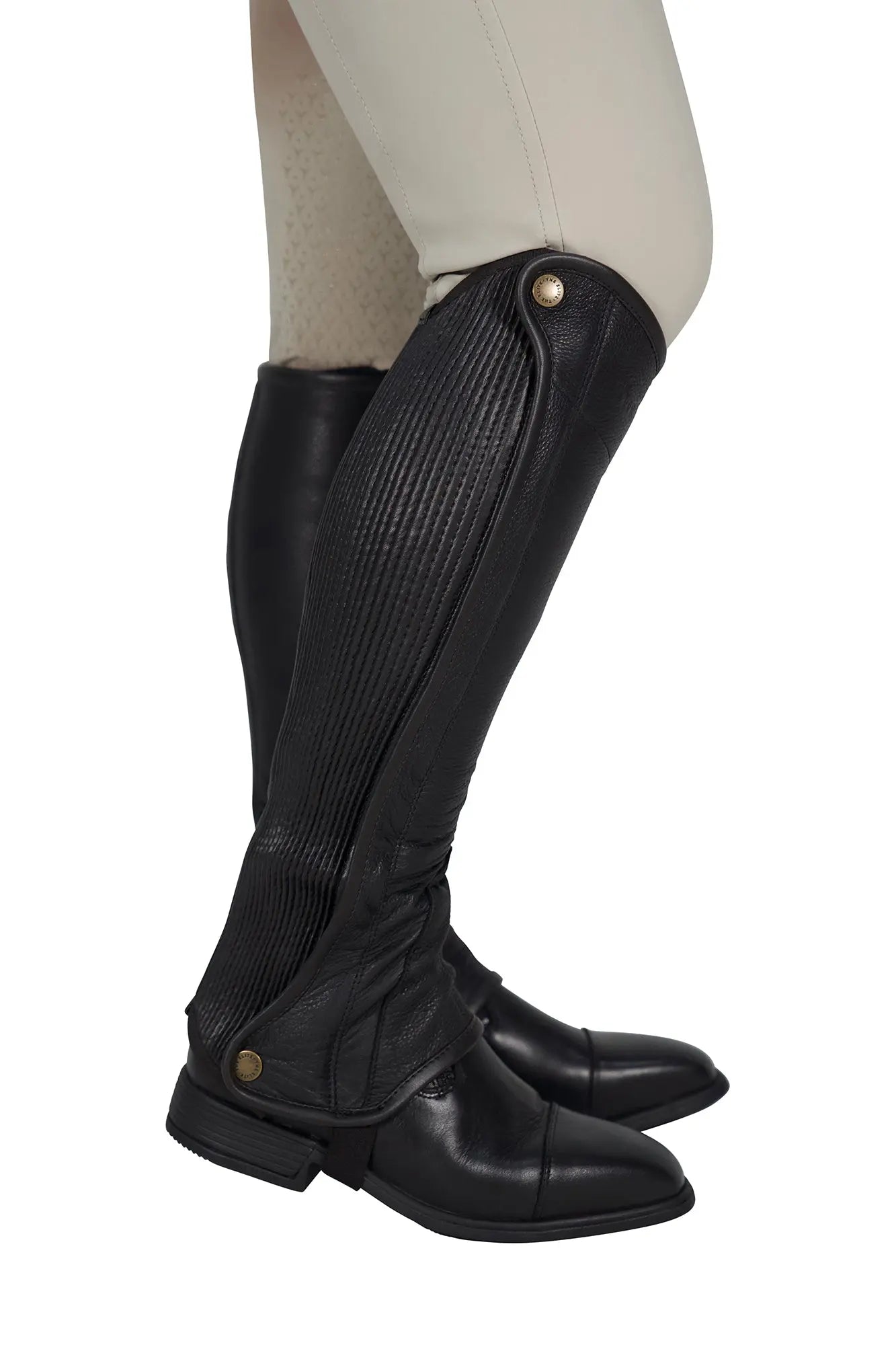 Grand Prix Elite Leather Half Chaps Huntley Equestrian