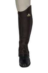 Grand Prix Full Italian Leather Half Chaps, Brown Grand Prix