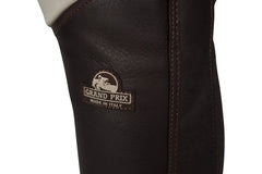 Grand Prix Full Italian Leather Half Chaps, Brown Grand Prix