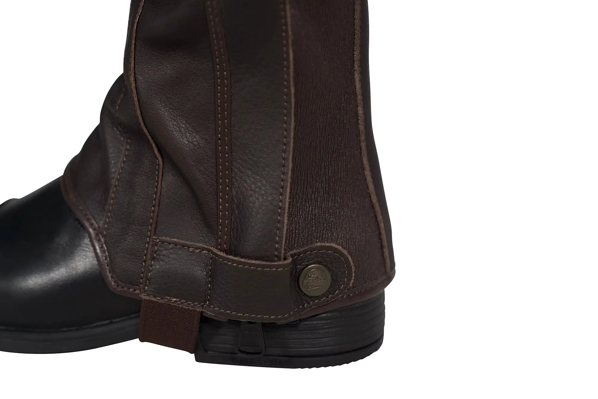 Grand Prix Full Italian Leather Half Chaps, Brown Grand Prix