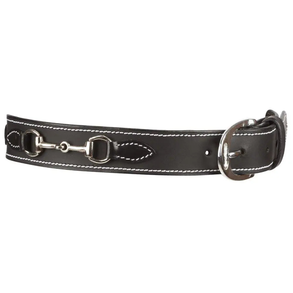 Huntley Equestrian Children's Snaffle Bit Black Leather Belt - Huntley Equestrian