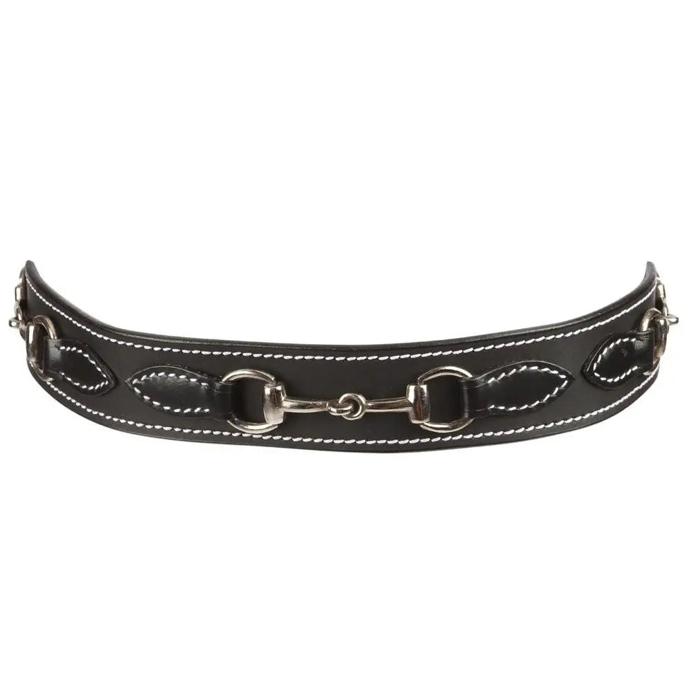 Huntley Equestrian Children's Snaffle Bit Black Leather Belt - Huntley Equestrian