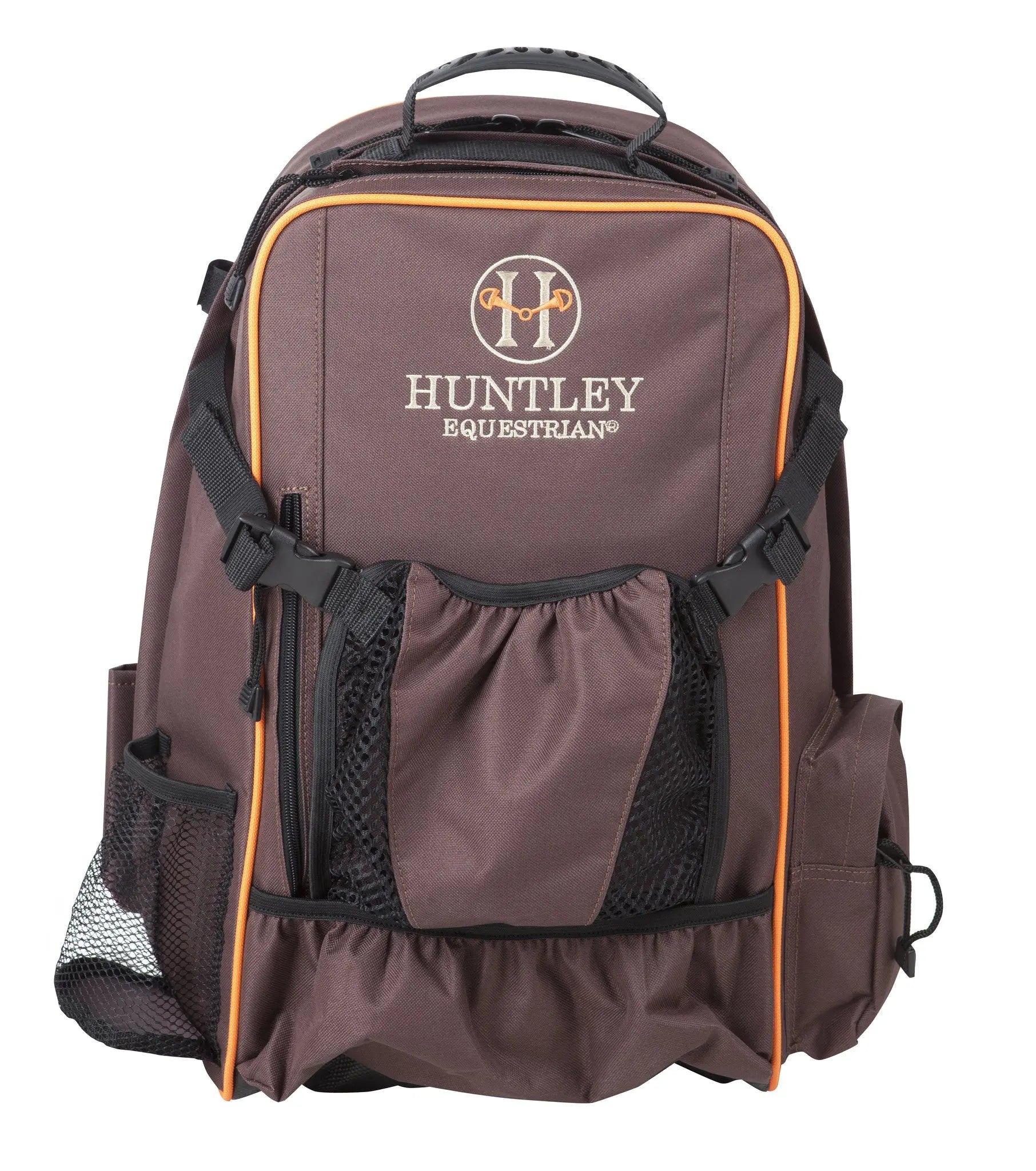 Huntley Equestrian Deluxe Equestrian Backpack, Brown - Huntley Equestrian