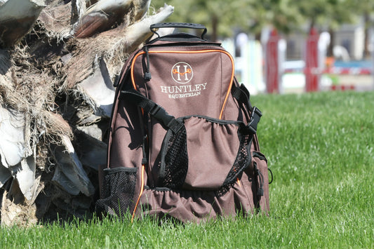 Huntley Equestrian Deluxe Equestrian Backpack, Brown - Huntley Equestrian