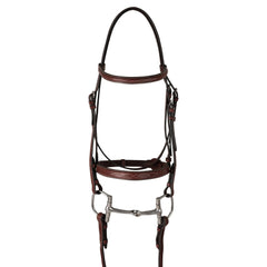 Huntley Equestrian Fancy Stitched Schooling Hunter Bridle with Reins - Huntley Equestrian