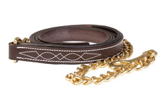 Huntley Equestrian Leather Lead with Chain - Huntley Equestrian