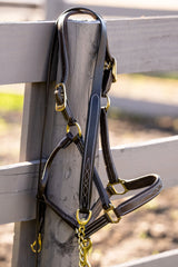 Huntley Equestrian Leather Lead with Chain - Huntley Equestrian