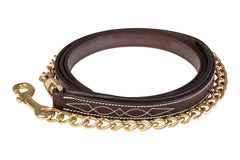 Huntley Equestrian Leather Lead with Chain - Huntley Equestrian