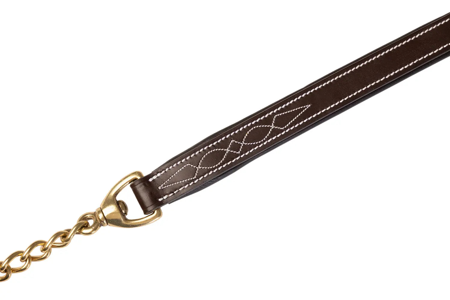 Huntley Equestrian Leather Lead with Chain - Huntley Equestrian