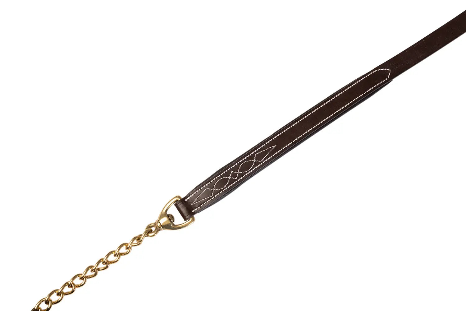 Huntley Equestrian Leather Lead with Chain - Huntley Equestrian