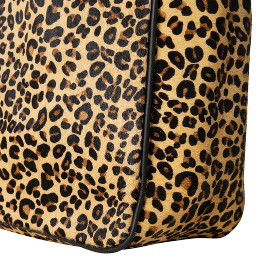 Huntley Equestrian Leopard Hair On Hide Tote Handbag - Huntley Equestrian