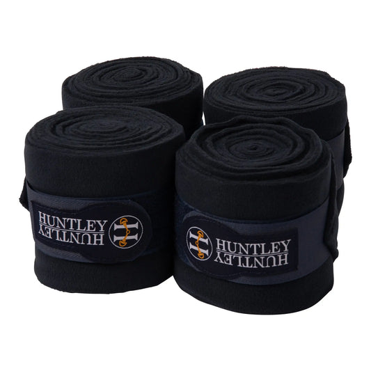 Huntley Equestrian Polo Fleece Wraps, Set of 4, Navy - Huntley Equestrian