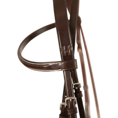 Huntley Equestrian Sedgwick Fancy Stitched Bridle with Cheek Clips and Reins - Huntley Equestrian