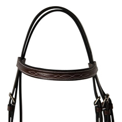 Huntley Equestrian Sedgwick Fancy Stitched Square Raised Figure 8 Bridle Huntley Equestrian