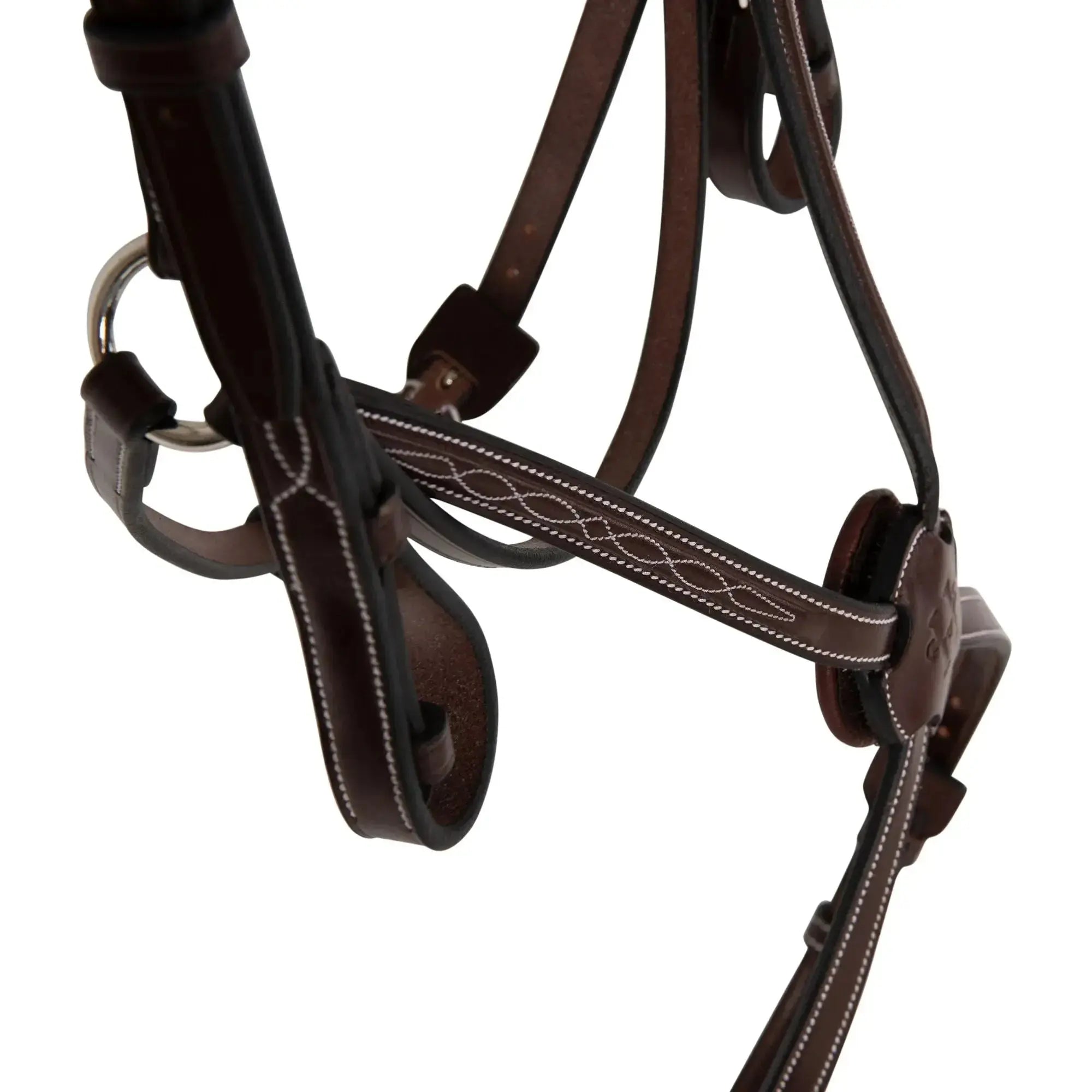 Huntley Equestrian Sedgwick Fancy Stitched Square Raised Figure 8 Bridle Huntley Equestrian