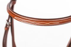 Huntley Equestrian Sedgwick Leather Fancy Stitched English Bridle Pieces - Huntley Equestrian