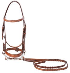 Huntley Equestrian Sedgwick Leather Fancy Stitched English Bridle Pieces - Huntley Equestrian