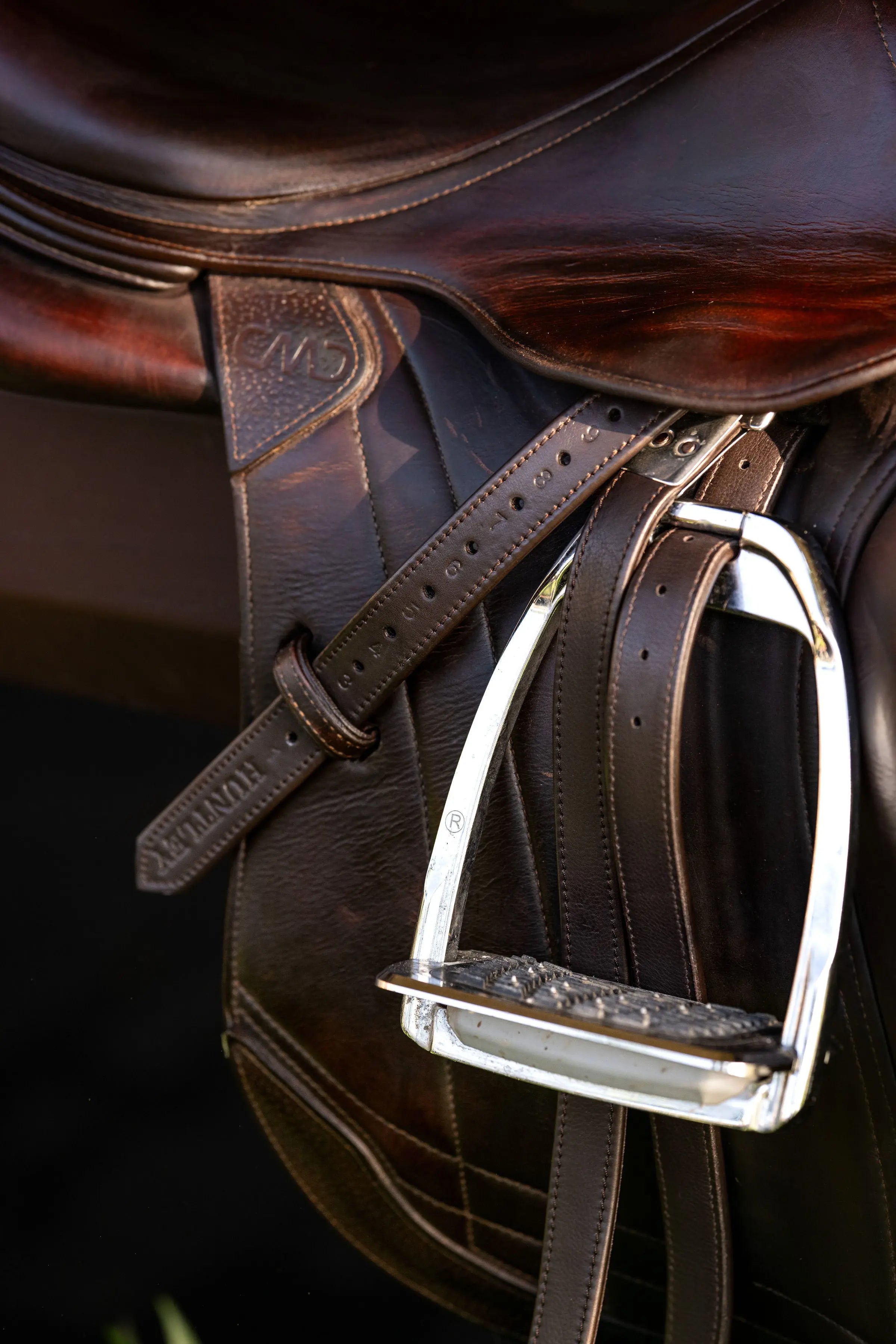 Huntley Equestrian Sedgwick Leather Flat Buckle Stirrup Leathers - Huntley Equestrian