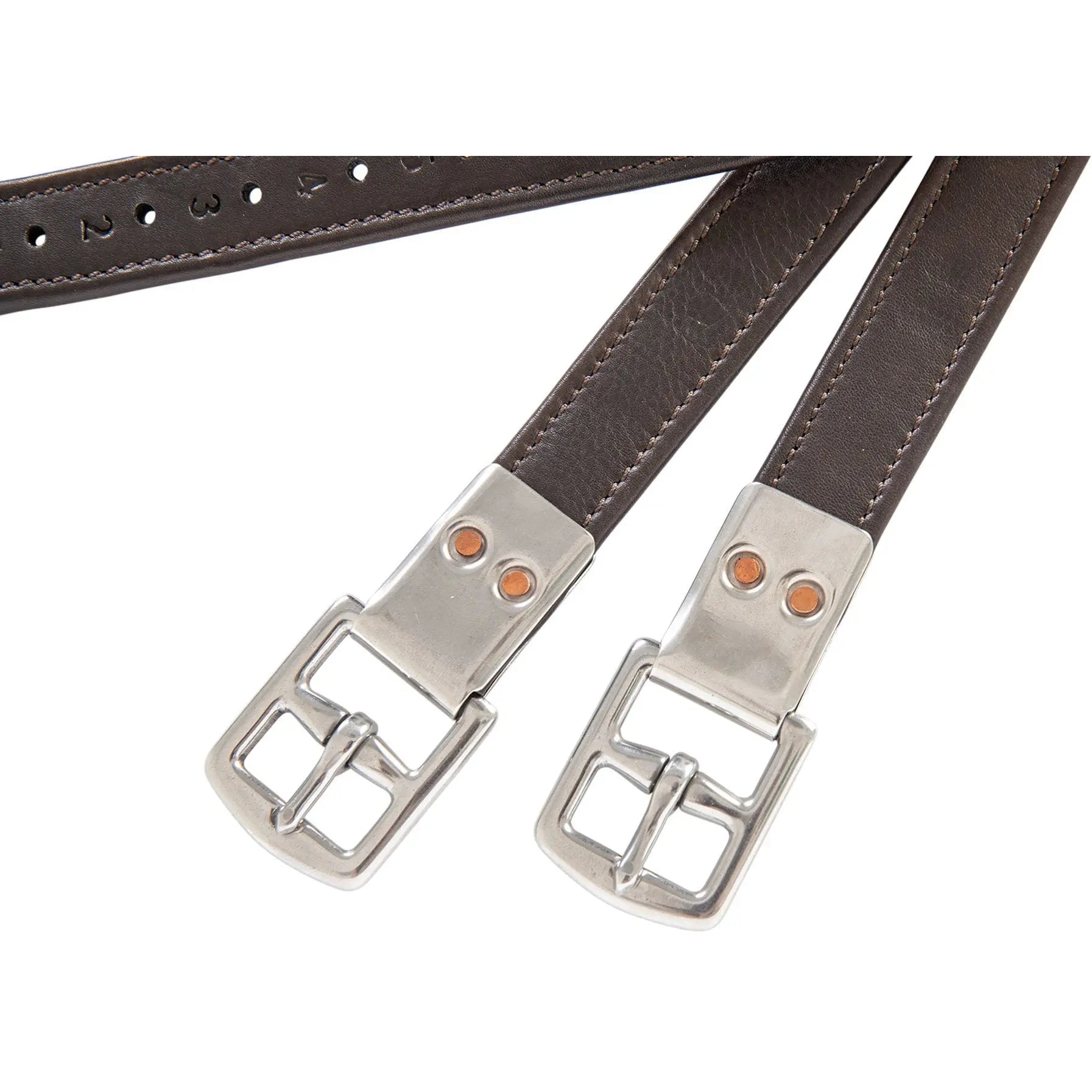 Huntley Equestrian Sedgwick Leather Flat Buckle Stirrup Leathers - Huntley Equestrian