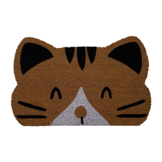 Huntley Pet Cat Print Natural Coir Door Mat with Anti Slipping Huntley Equestrian