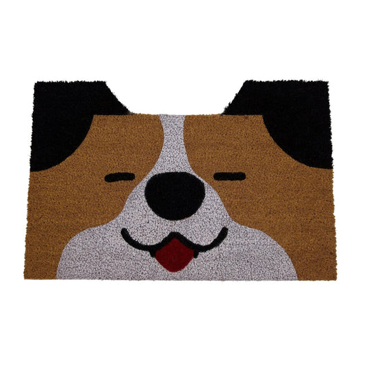 Huntley Pet Dog Print Natural Coir Doormat Anti Slip Backing Huntley Equestrian