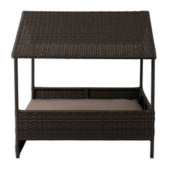 Huntley Pet Rattan Wicker Indoor Outdoor Cabana Raised Pet Bed - Huntley Equestrian