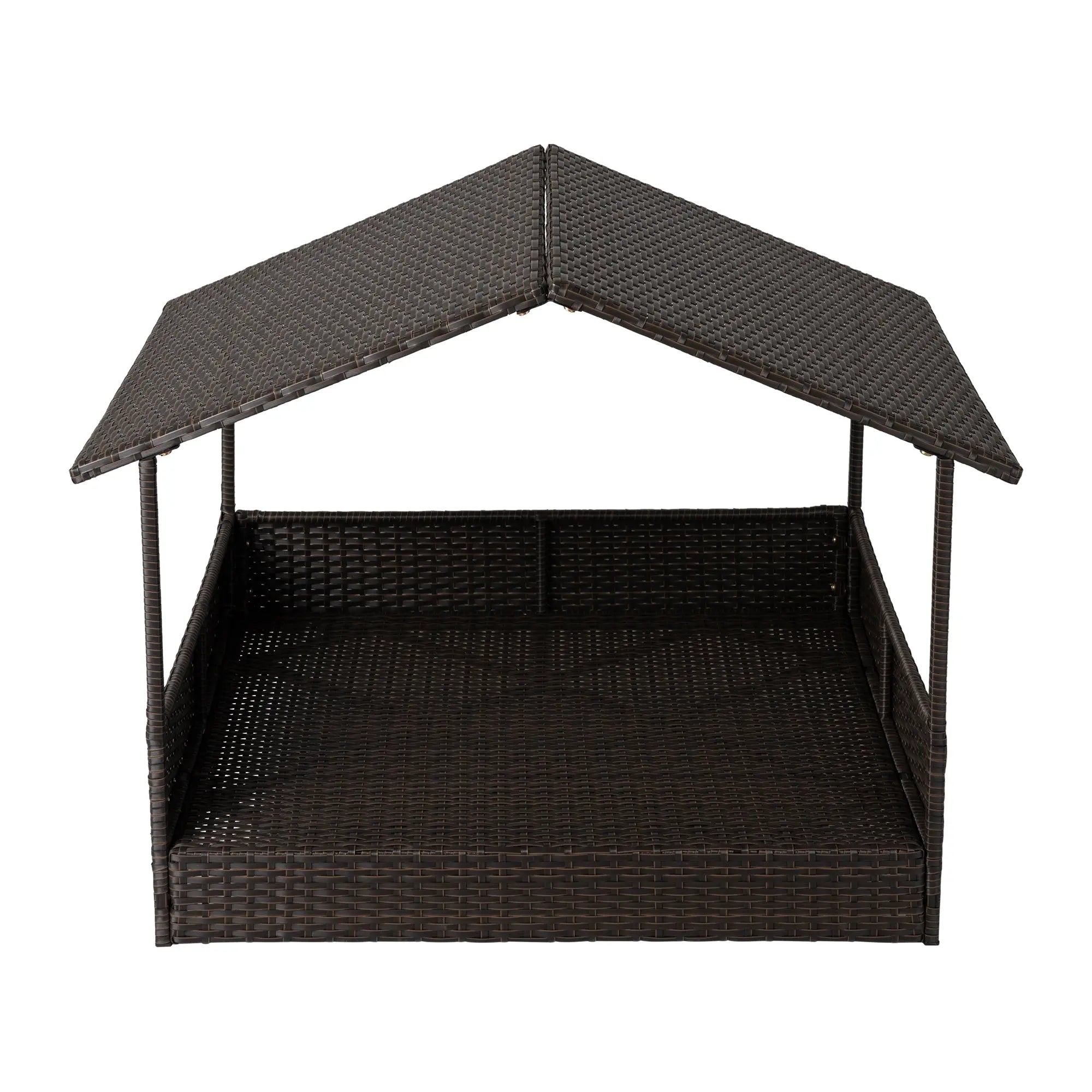 Huntley Pet Rattan Wicker Indoor Outdoor Cabana Raised Pet Bed - Huntley Equestrian