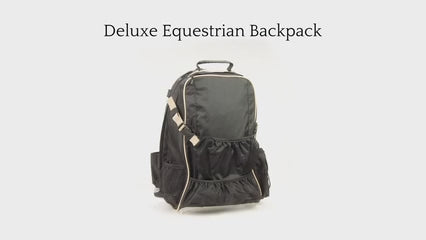 Huntley Equestrian Deluxe Equestrian Backpack, Navy