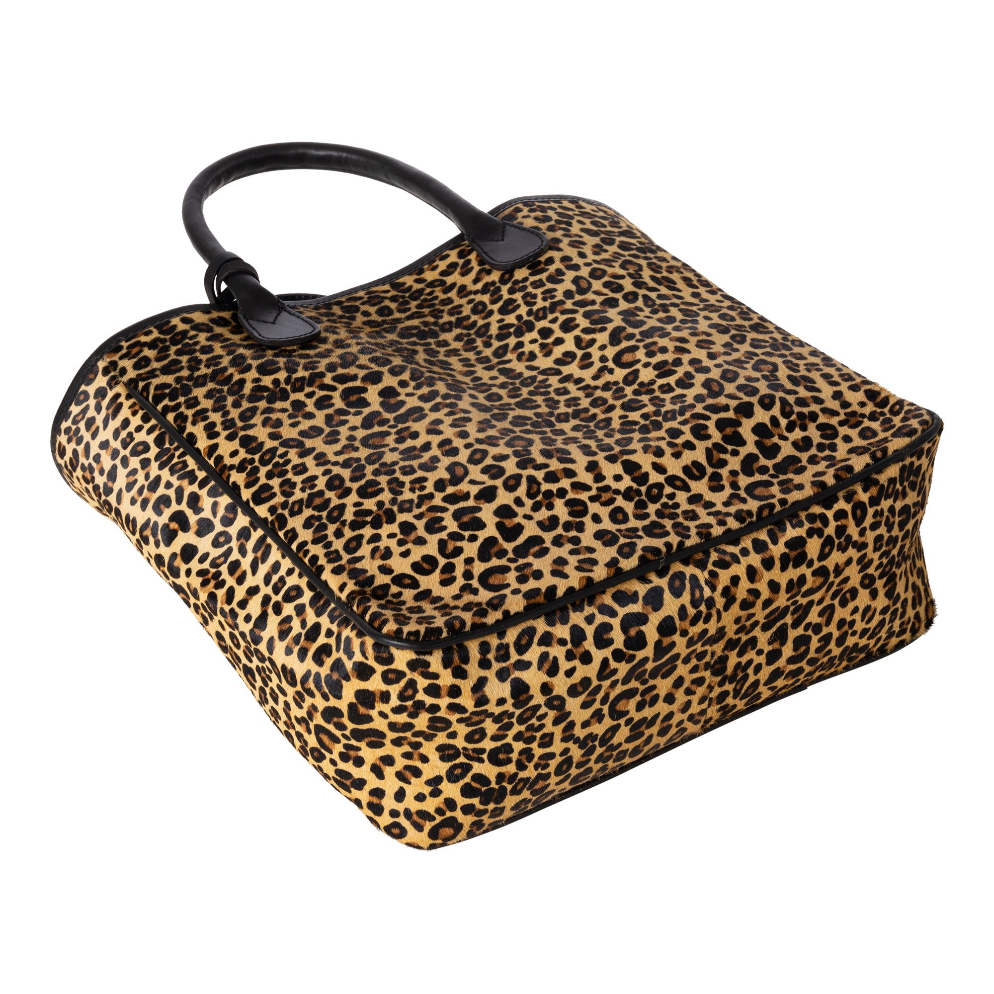 Brown Leopard Print Weekend Bag